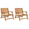 vidaXL Outdoor Dining Set 2 pcs Brown Solid Acacia Wood