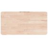 vidaXL Bathroom Countertop 80x40x1.5 cm Untreated Solid Wood