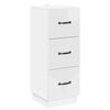 vidaXL Drawer Cabinet High Gloss White 33 x 34.5 x 87 cm