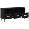 vidaXL TV Cabinet Black Oak 102 x 36 x 50 cm Engineered Wood
