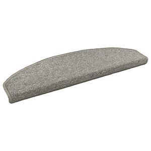 vidaXL Self-adhesive Stair Mats 15 pcs 80 x 24.5 x 3.5 cm Light Grey