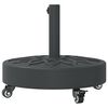 vidaXL Parasol Base with Wheels for Ø38 / 48 mm Poles 27 kg Round