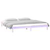 vidaXL LED Bed Frame without Mattress 160x200 cm Solid Wood