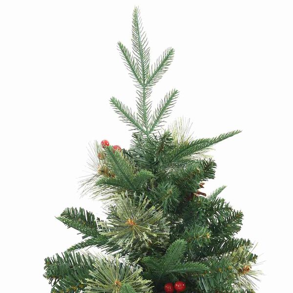 vidaXL Artificial Hinged Christmas Tree Green 150 cm PVC, PE and Steel