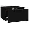 vidaXL Wall-mounted Bedside Cabinets 2 pcs Black 34x30x20 cm