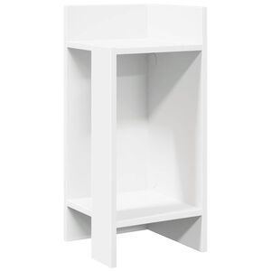 vidaXL Side Table with Shelf White 25,5x27x60 cm