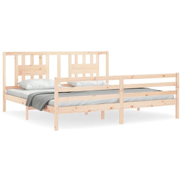vidaXL Bed Frame without Mattress 200x200 cm Solid Wood