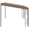 vidaXL Wall-mounted Gazebo 4x3x2.5 m Taupe