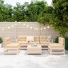 vidaXL 6 Piece Garden Sofa Set Solid Wood Pine