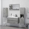vidaXL Bathroom Mirror Concrete Grey 90x10.5x45 cm Engineered Wood
