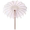 vidaXL Balinese Parasol Cream 215 x 215 x 260 cm Cotton and solid wood