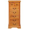 vidaXL Chest of Drawers Natural 45 x 35 x 100.5 cm Solid Mahogany Wood