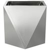 vidaXL Planter 2 pcs Silver 30 x 30 x 30 cm Galvanised Steel