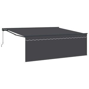 vidaXL Retractable Awning Manual Anthracite 400 x 300 cm