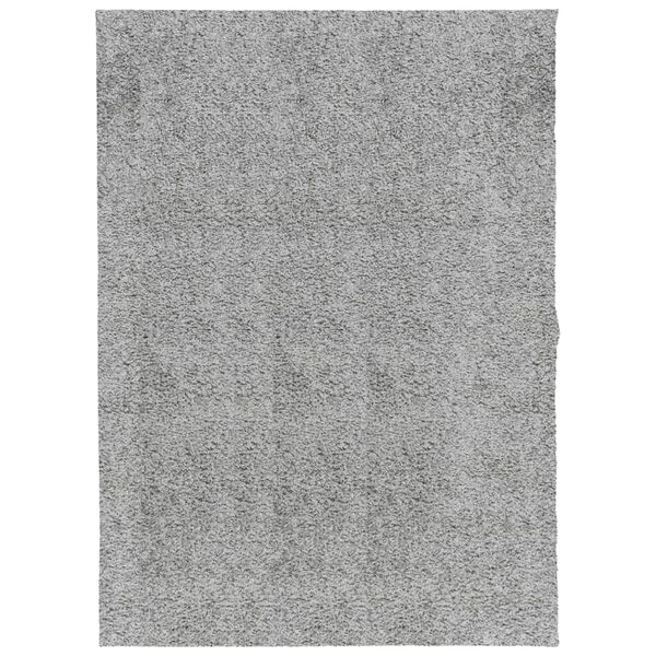vidaXL Shaggy Rug PAMPLONA High Pile Modern Grey 140x200 cm