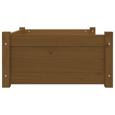vidaXL Dog Bed Honey Brown 75.5x55.5x28 cm Solid Pine Wood