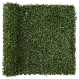 vidaXL Artificial Fence Light Green 1 x 3 m PVC and Steel