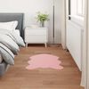 vidaXL Faux Rabbit Fur Rug Olite Pink 50 x 80 cm Polyester