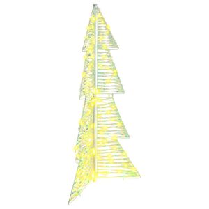 vidaXL Christmas Tree with 100 LEDs Warm White 120 cm PET