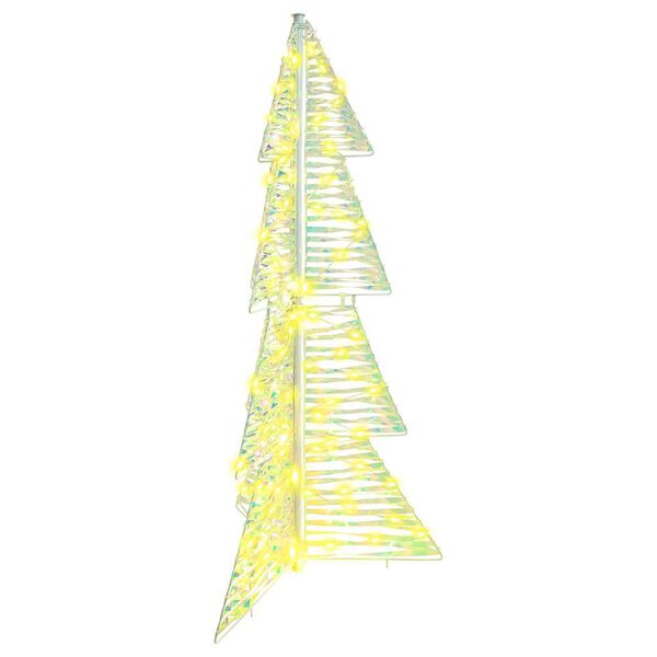 vidaXL Christmas Tree with 100 LEDs Warm White 120 cm PET