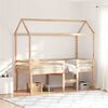 vidaXL High Sleeper Bed without Mattress 80x200 cm Solid Wood Pine