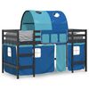 vidaXL Kids' Loft Bed with Tunnel without Mattress Blue 80x200cm