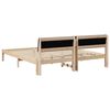 vidaXL Bed frame Brown and taupe 180 x 200 cm Solid pine wood