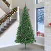 vidaXL Artificial Christmas Tree with 300 LEDs with Stand Green 300 cm