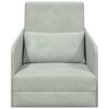 vidaXL Sofa Bed Light Grey 65 x 80 x 83 cm Velvet