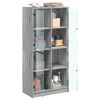 vidaXL Highboard with Doors Grey Sonoma 68x37x142 cm Engineered Wood