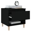 vidaXL Bedside Tables 2 pcs Black 50x46x50 Engineered Wood