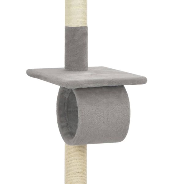 vidaXL Cat Tree with Sisal Scratching Posts Grey 160 cm