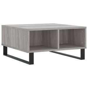 vidaXL Coffee Table Grey Sonoma 60x60x30 cm Engineered Wood