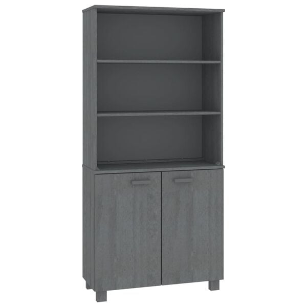 vidaXL Highboard HAMAR Solid Wood Pine Dark Grey