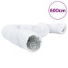 vidaXL Ventilation Duct Aluminium and PVC 6 m &Oslash;20 cm