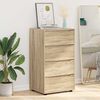 vidaXL Storage Cabinets 2 pcs Sonoma Oak 60 x 48 x 105 cm