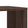 vidaXL Side Table with Wheels Brown Oak 50x30x55 cm Engineered Wood