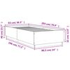 vidaXL Bed Frame without Mattress White 90x200 cm