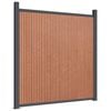 vidaXL Fence Panel Brown 1218x186 cm WPC