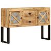 vidaXL Sideboard | Rough Mango Wood | 110 cm Length x 30 cm Depth x 74 cm Height