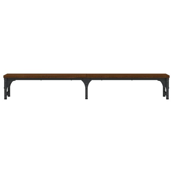 vidaXL Monitor Stand Brown Oak 105x23x15.5 cm Engineered Wood