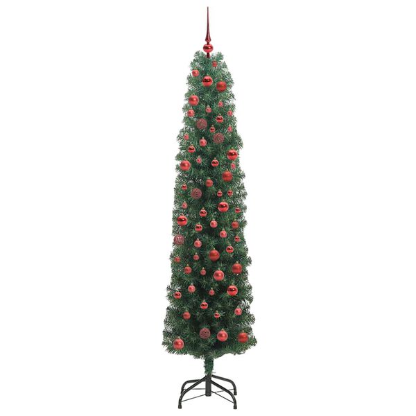 vidaXL Artificial Christmas Tree with 300 LEDs with Stand Green 180 cm