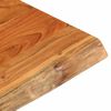 vidaXL Table Top 80x80x3.8 cm Rectangular Solid Wood Acacia Live Edge