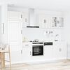 vidaXL 8 Piece Kitchen Cabinet Set Lucca High Gloss White Engineered Wood