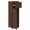 vidaXL Bathroom Cabinet Brown Oak 30.5 x 30 x 101 cm Engineered Wood
