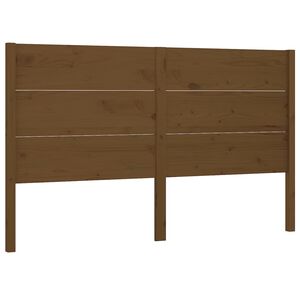 vidaXL Headboard Honey Brown 126x4x100 cm Solid Wood Pine