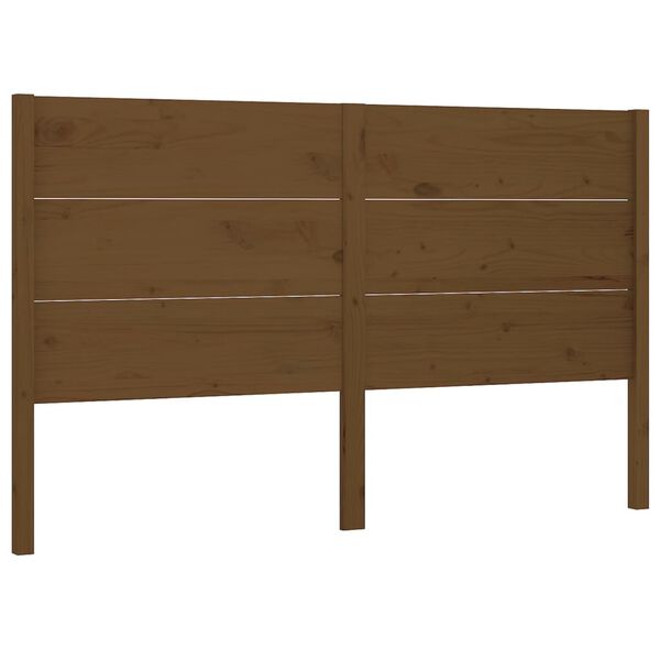 vidaXL Headboard Honey Brown 126x4x100 cm Solid Wood Pine