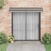 vidaXL Door Canopy Black 240x75 cm PC