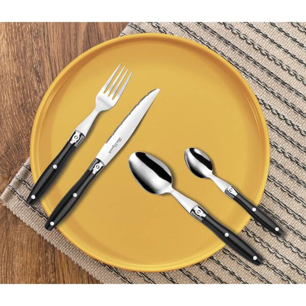 Lou Laguiole 24-Piece Cutlery Set Comptoir Black