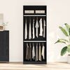 vidaXL Wardrobe Black oak 80 x 50 x 200 cm Engineered Wood